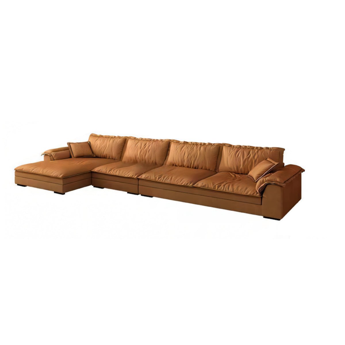 Mordern L - Shape Sectional Sofas with Round Armrests - Maoters