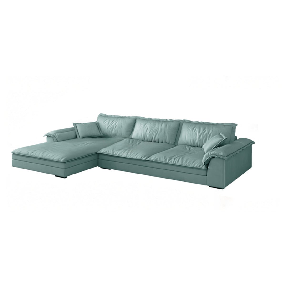 Mordern L - Shape Sectional Sofas with Round Armrests - Maoters