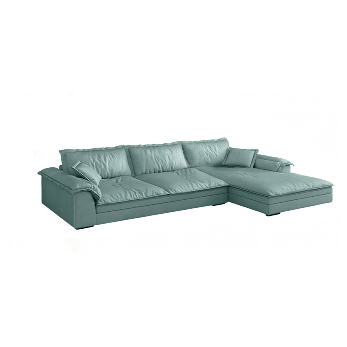 Mordern L - Shape Sectional Sofas with Round Armrests - Maoters