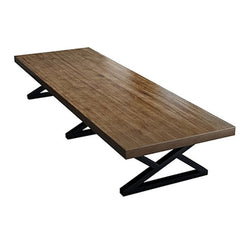 Nordic Industrial - Style Solid Wood Large Conference Table - Maoters