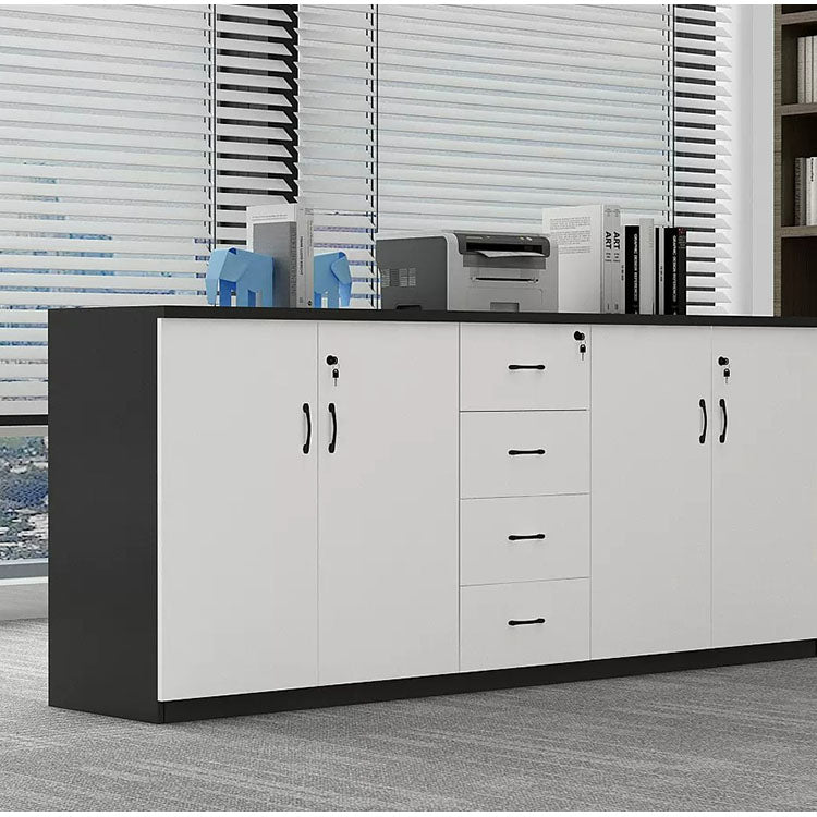 Office Low Cabinet with Lock - Secure File Storage - Maoters