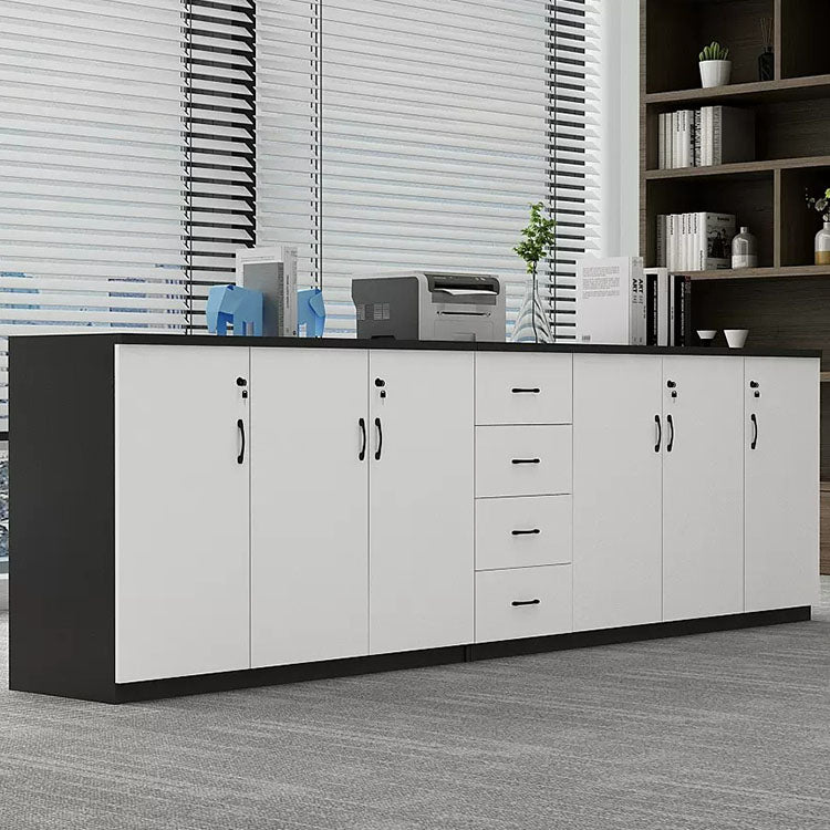 Office Low Cabinet with Lock - Secure File Storage - Maoters