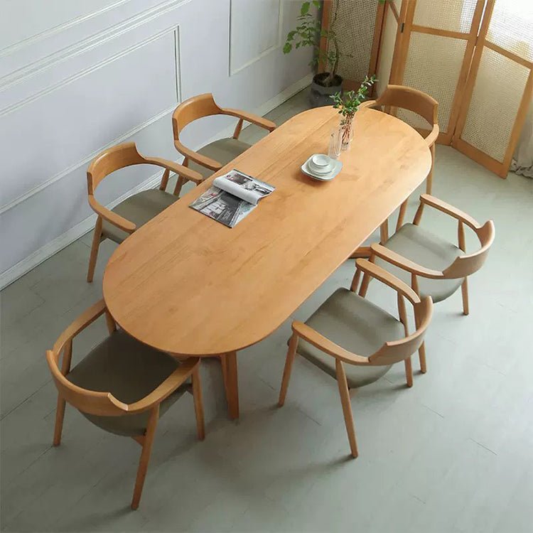 Oval Small Home Log Conference Table - Maoters - Maoters