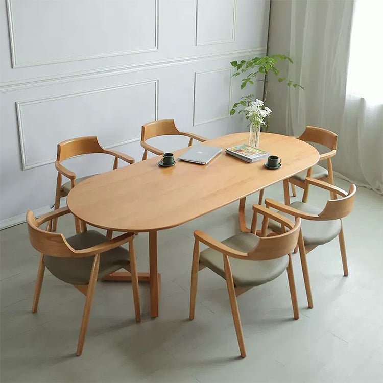 Oval Small Home Log Conference Table - Maoters - Maoters