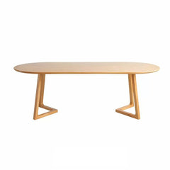 Oval Small Home Log Conference Table - Maoters - Maoters