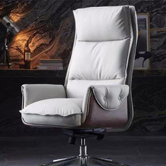 Reclinable Authentic Leather Office Chair - Executive - Maoters