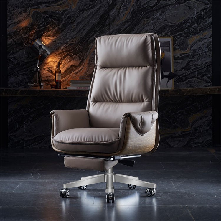 Reclinable Authentic Leather Office Chair - Executive - Maoters