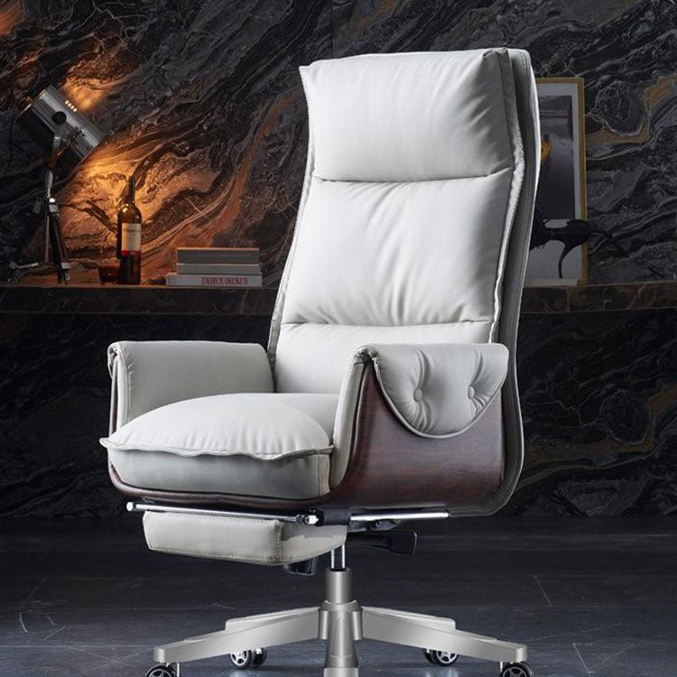 Reclinable Authentic Leather Office Chair - Executive - Maoters