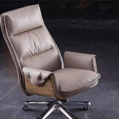 Reclinable Authentic Leather Office Chair - Executive - Maoters