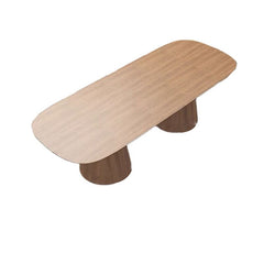 Scandinavian Oval Wood Conference Table - Maoters - Maoters