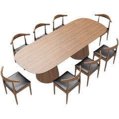 Scandinavian Oval Wood Conference Table - Maoters - Maoters