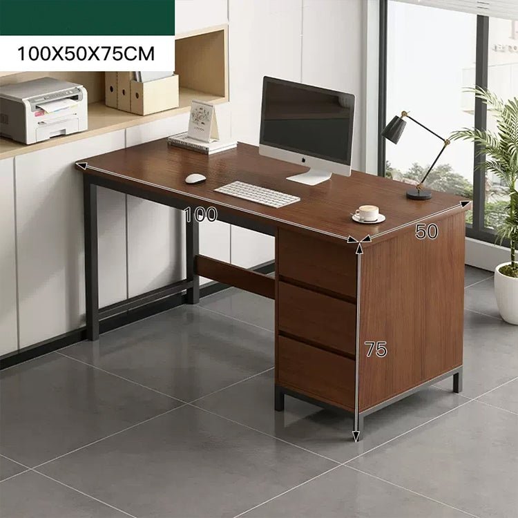 Simple Modern Desk and Chair Set with Steel Frame - Maoters