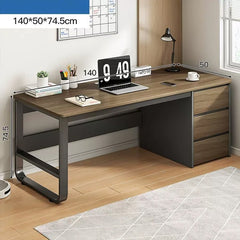 Simple Modern Desk and Chair Set with Steel Frame - Maoters