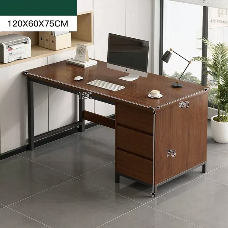 Simple Modern Desk and Chair Set with Steel Frame - Maoters