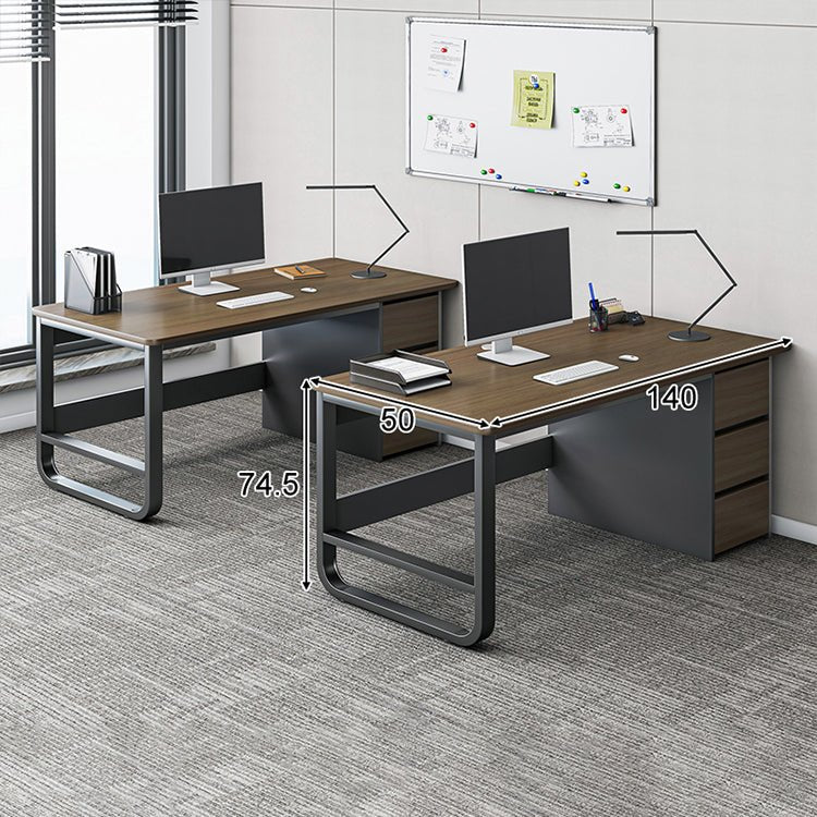 Simple Modern Desk and Chair Set with Steel Frame - Maoters