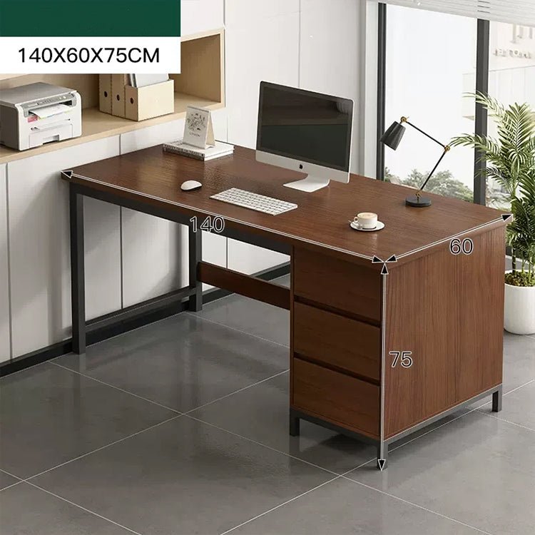 Simple Modern Desk and Chair Set with Steel Frame - Maoters