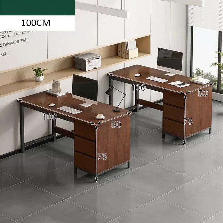 Simple Modern Desk and Chair Set with Steel Frame - Maoters