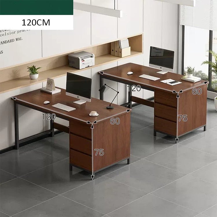 Simple Modern Desk and Chair Set with Steel Frame - Maoters