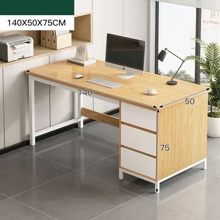 Simple Modern Desk and Chair Set with Steel Frame - Maoters