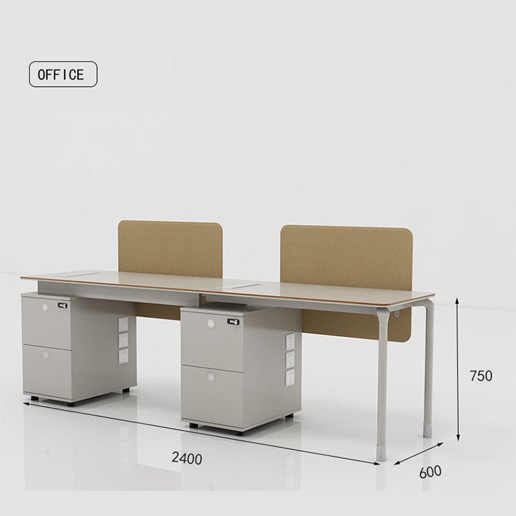 Simple Modern Desk with Storage - Maoters - Maoters