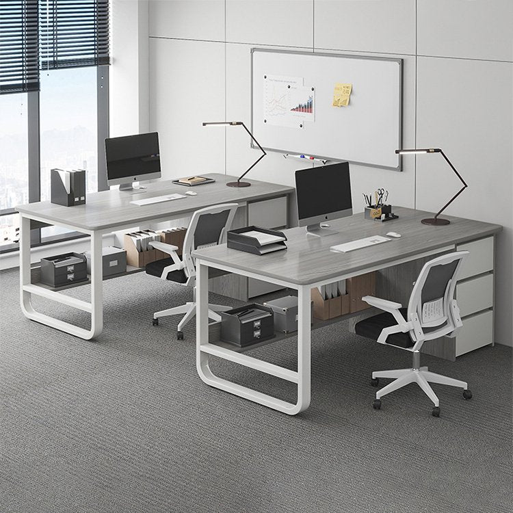 Simple Multiperson Desk and Chair Set - Maoters - Maoters