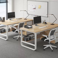 Simple Multiperson Desk and Chair Set - Maoters - Maoters