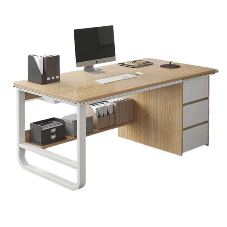 Simple Multiperson Desk and Chair Set - Maoters - Maoters