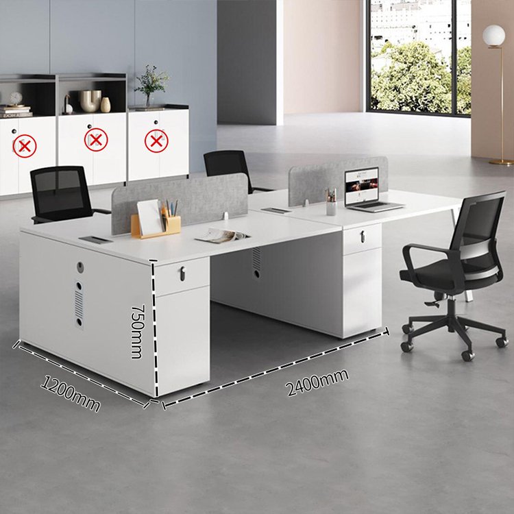 Simple Office Desk and Chair Combo Set - Maoters