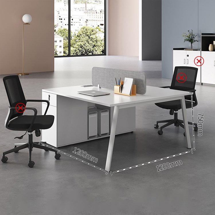 Simple Office Desk and Chair Combo Set - Maoters