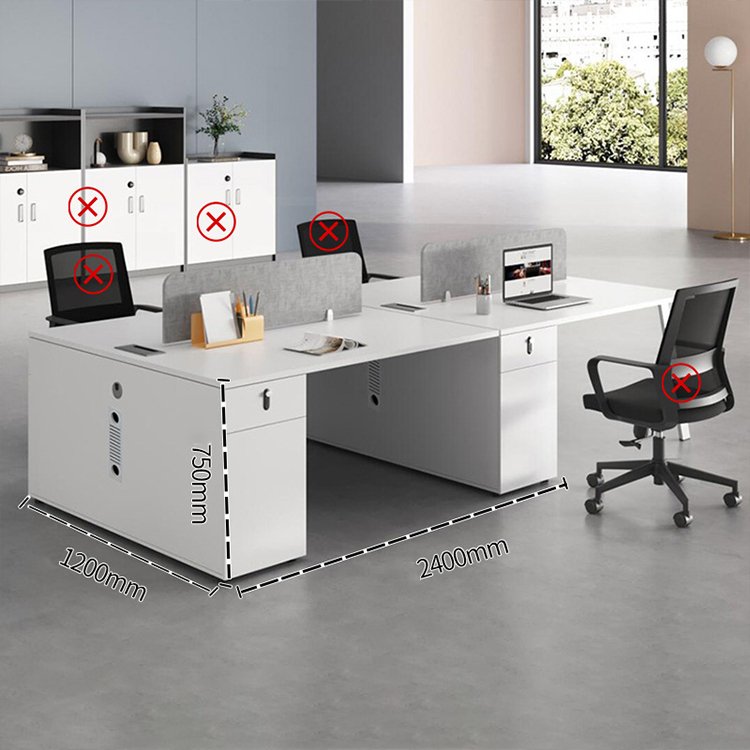 Simple Office Desk and Chair Combo Set - Maoters