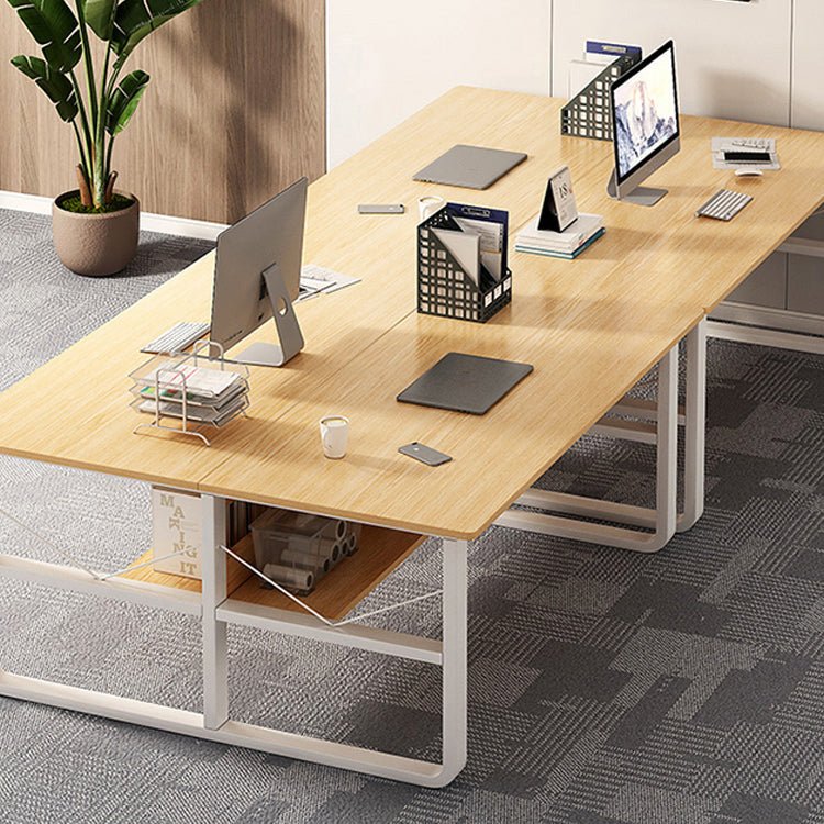 Simple Office Desk with Partition, Customizable Bracket - Maoters