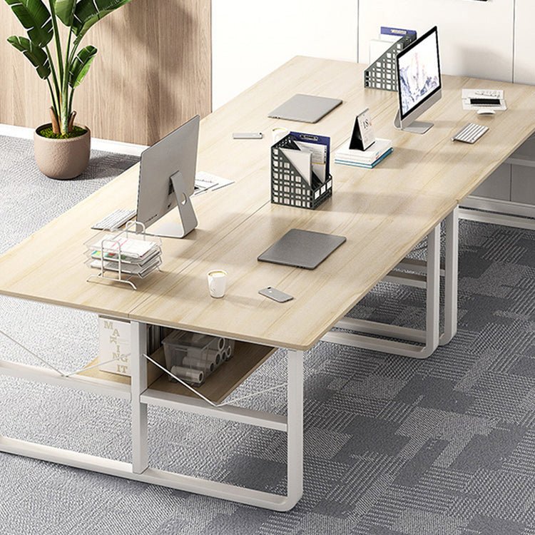 Simple Office Desk with Partition, Customizable Bracket - Maoters