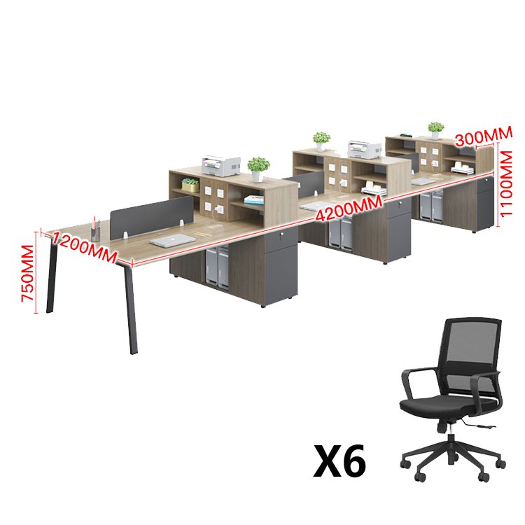 Simple Staff Desk & Chair Set - Maoters - Maoters