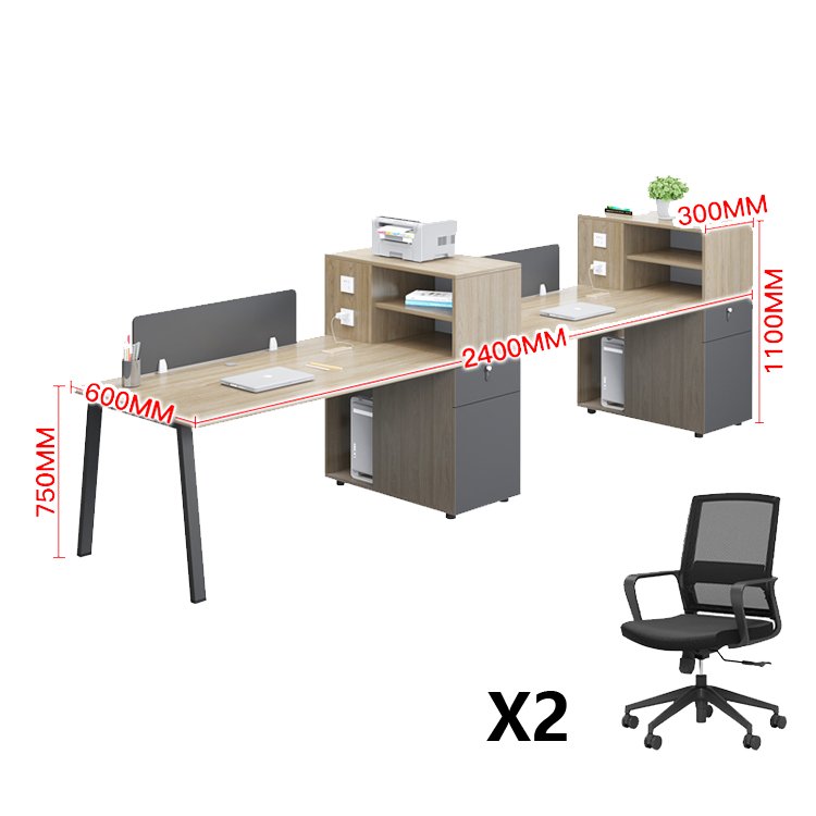 Simple Staff Desk & Chair Set - Maoters - Maoters