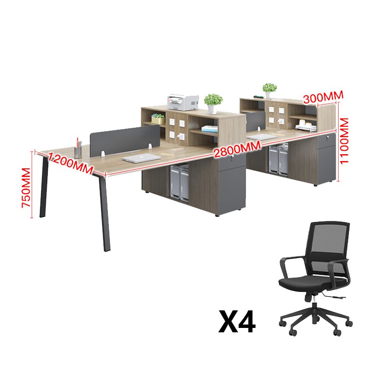 Simple Staff Desk & Chair Set - Maoters - Maoters