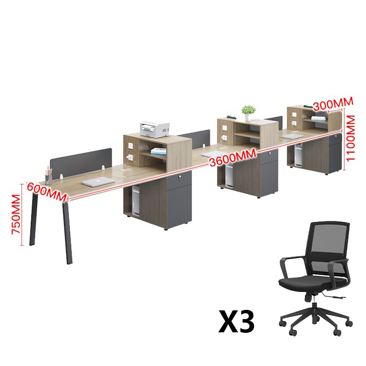 Simple Staff Desk & Chair Set - Maoters - Maoters