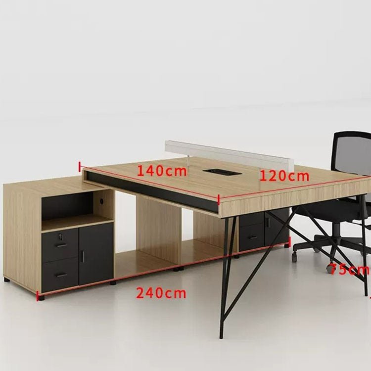 Simple Staff Desk, Free Combination - Steel Legs - Maoters