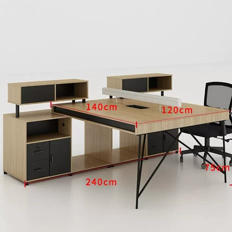 Simple Staff Desk, Free Combination - Steel Legs - Maoters