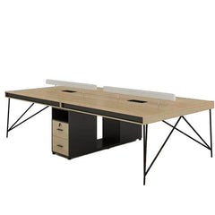 Simple Staff Desk, Free Combination - Steel Legs - Maoters