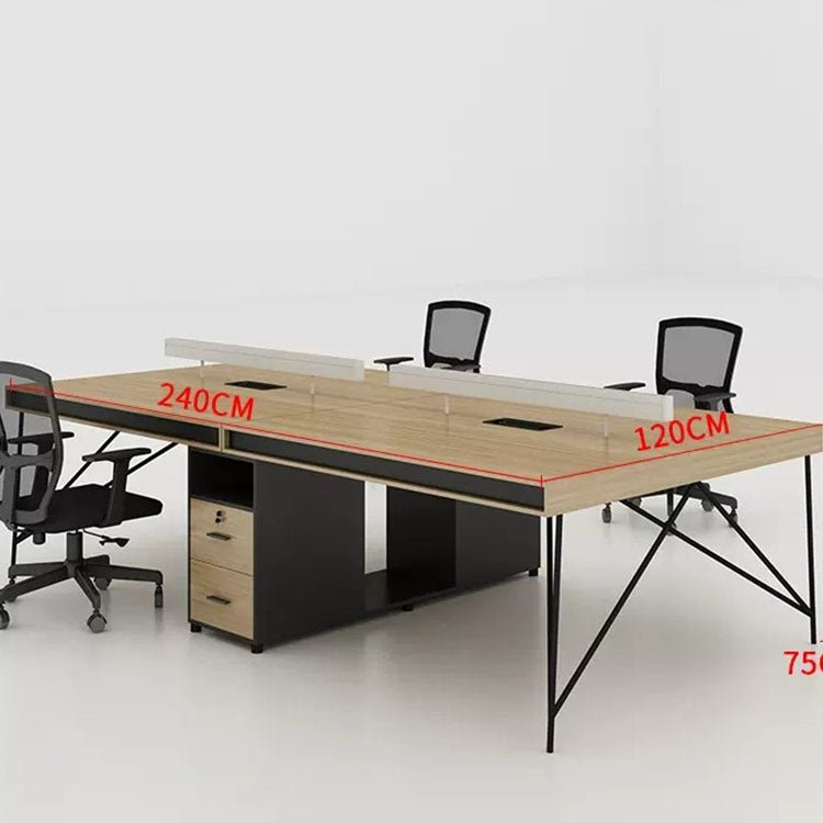 Simple Staff Desk, Free Combination - Steel Legs - Maoters