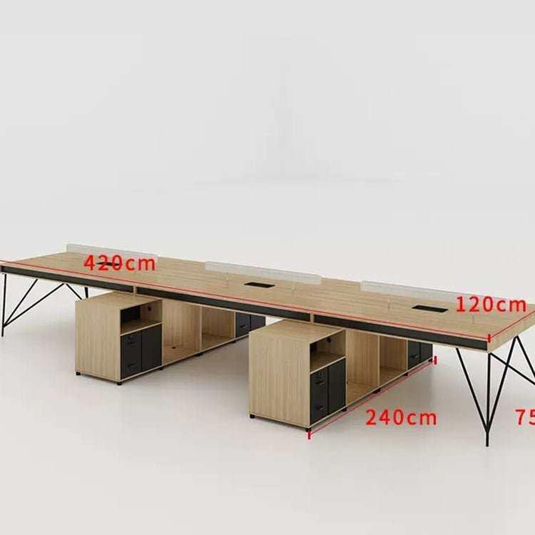 Simple Staff Desk, Free Combination - Steel Legs - Maoters