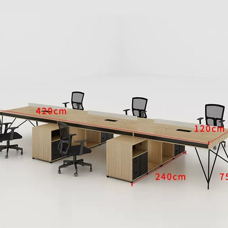 Simple Staff Desk, Free Combination - Steel Legs - Maoters