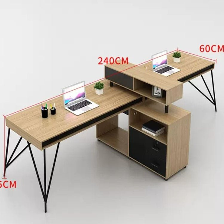 Simple Staff Desk, Free Combination - Steel Legs - Maoters