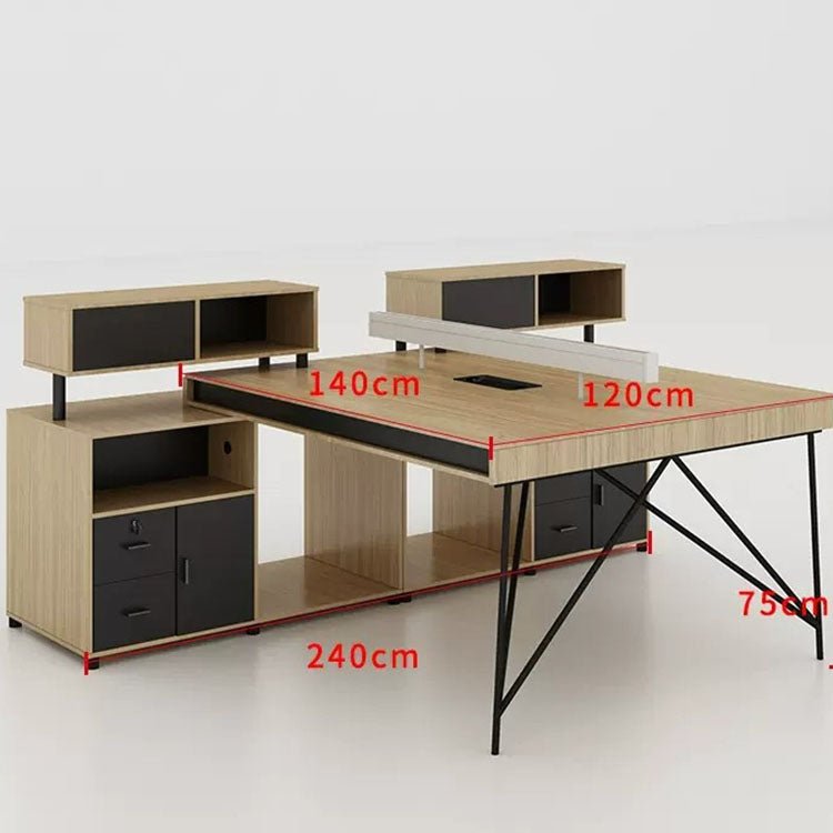 Simple Staff Desk, Free Combination - Steel Legs - Maoters