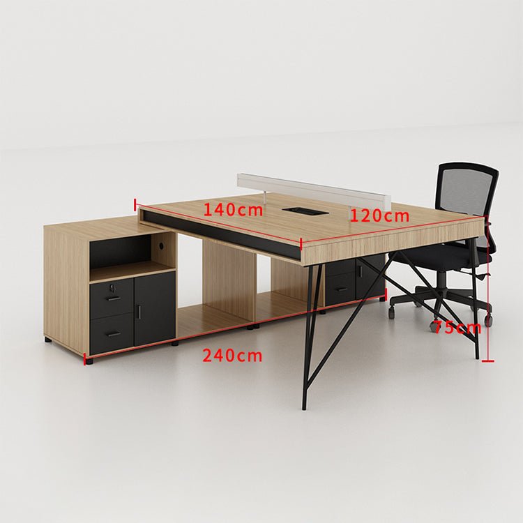 Simple Staff Desk, Free Combination - Steel Legs - Maoters