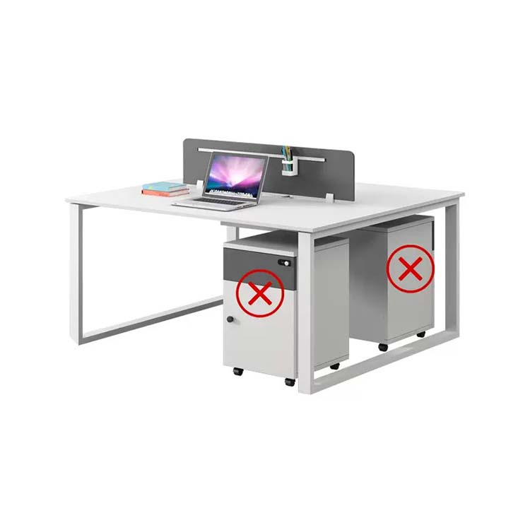 Simple Staff Desk - Free Combo with Lock & Partition - Maoters