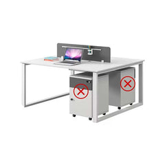 Simple Staff Desk - Free Combo with Lock & Partition - Maoters