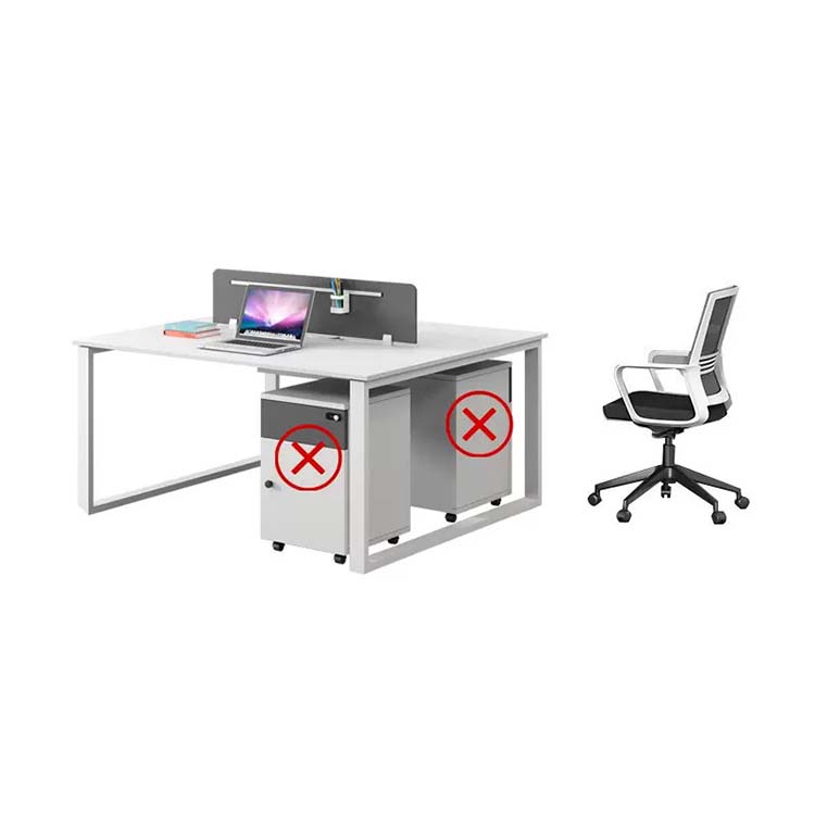 Simple Staff Desk - Free Combo with Lock & Partition - Maoters