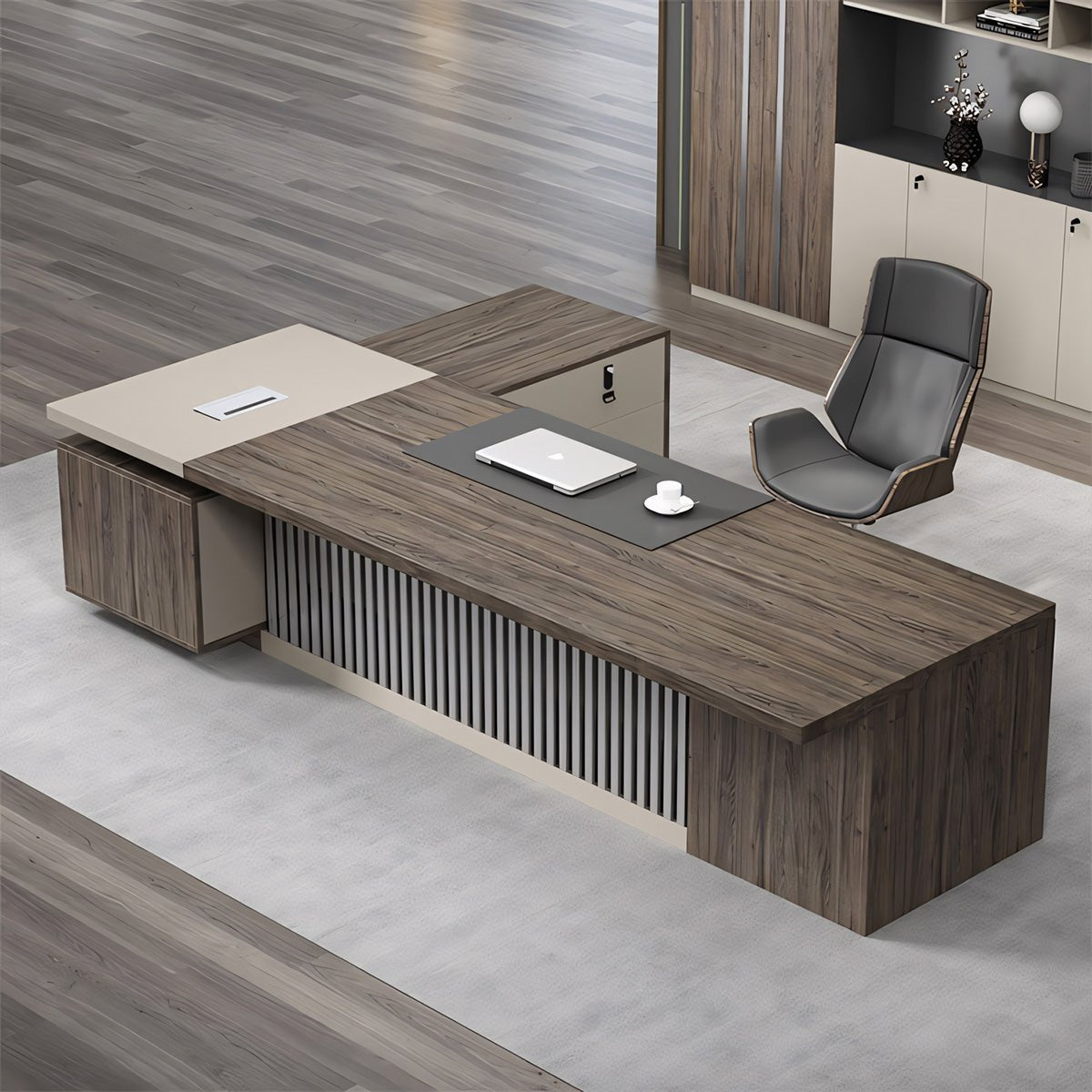 Sleek Modern Executive Desk - Premium Quality - Maoters