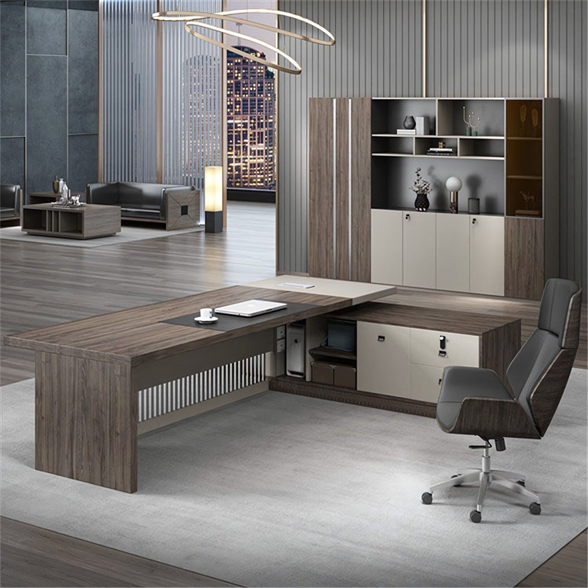 Sleek Modern Executive Desk - Premium Quality - Maoters